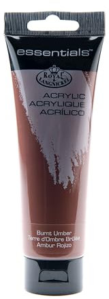 Royal and Langnickel Lot de 3 tubes de peinture acrylique 120 ml (Terre brûlée)