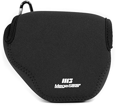 MegaGear ''Ultra Light'' Neoprene Camera Case Bag with Carabiner for Canon PowerShot SX510, SX420 IS, SX410 IS, SX400 (Black)