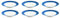 Flirt by Ritzenhoff & Breker Doppio Indigo-Blau Suppenteller-Set 6tlg.