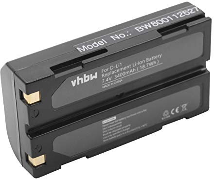 vhbw Li-Ion Akku 3400mAh (7.4V) kompatibel mit APS BC1071 Ersatz für D-Li1, C8872A