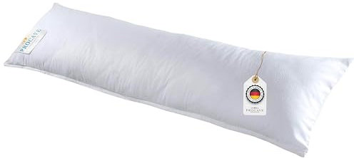 PROCAVE Feinflanell - Schutzbezug für Seitenschläfer-Kissen in der Größe 40 x 145 cm aus 100% Baumwolle - Made in Germany - Body Pillow waschbar - schützt das Kissen