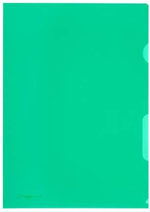 Linea Verde Schnellhefter A4, 110 my, 100% recyceltes Polypropylen, Grün, 100 Stück