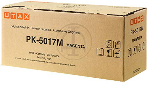 Original Utax 1T02TVBUT0 / PK-5017 M, Premium Drucker-Kartusche, Magenta, 6000 Seiten