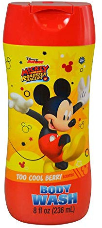 New Mickey Body Wash 8 oz in Flip Top Bottle