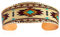 Bracelets Sunburst de réflexions de cuivre, bracelets de manchette en cuivre pour hommes, bracelets en cuivre pour femmes, manchette amérindienne, bracelets amérindiens pour hommes