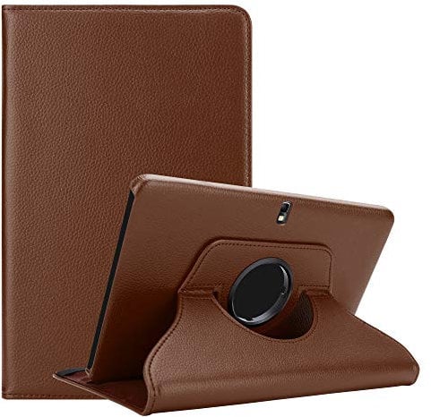 Cadorabo Funda Tableta para Samsung Galaxy Note 2014 / Tab Pro (10.1 Zoll) T520 / T525 in Moreno Hongo – Cubierta Proteccíon en Estilo Libro SIN Auto Wake Up con Función de Suporte