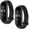 WD&CD Cinturini Compatibile per Mi Band 5 / Mi Band 6, [2 Pezzi] Cinturini in Silicone Sportivo Colorato Regolabile Bracciali Compatibile per Xiaomi Band 5/6 (Nero * 2)