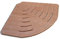 Castelmerlino Tarima para ducha Okumè marino contrachapado lado esquina 74 cm para platos de ducha lado 90 cm