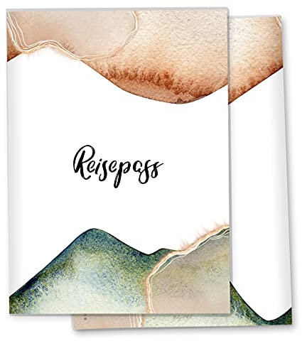 Olgs Reisepasshülle Golden Glamour Splash, Schutzhülle für Dokumente & Reisepass