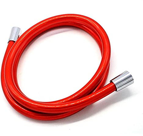 Tappeti Design PVC Flexibler Duschschlauch roter PVC-Schlauch für handgehaltene Duschkopf Bad Sanitärschlauch Rohrleitung-200cm
