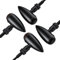 Justech Intermitente Moto 4PCS 12LEDs Luz de Señal de Giro Motocicleta Indicadores Impermeable 12V Luces Intermitentes Delanteras y Traseras Universales para Motocicleta Scooter Quad Off Road