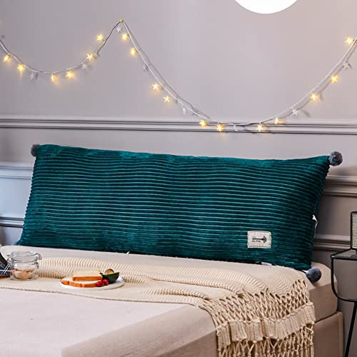 YUR Rutschfestes Nachttisch-Kopfteil-Kissen für Bett/Sofa/Couch, mit Befestigungsbändern, Tatami-Rückenpolster, Lesekissen, abnehmbarer Bezug