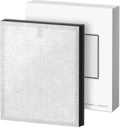 MORENTO HY4866 Original Luftreiniger Ersatzfilter, Echter HEPA Filter wird verwendet, um Staub Tierhaare Rauch Pollen usw. zu filtern. Kompatibler HY4866 Luftreiniger 2er Pack Verbesserte Version