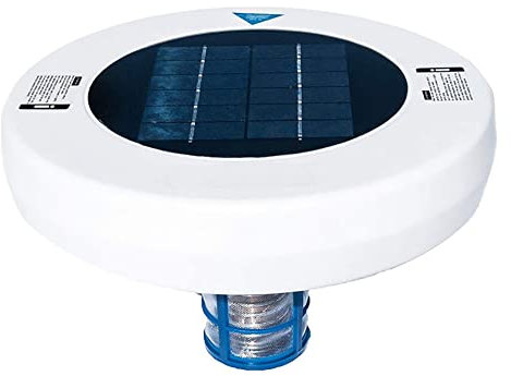 ANOUSH Solar-Pool-Ionisator,automatischer Kupfer-Silber-Ionen-Poolreiniger und Pool-Lonizer,tötet Algen im Pool ab,85% weniger Chlor,Schwimmbad-Reinigungsgerät, für Süß- und Salzwasser-Pools und Spas
