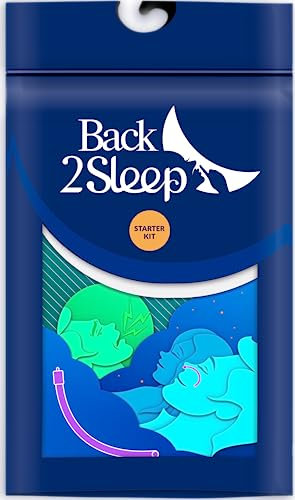Back2Sleep Starter Kit – Nasen-Tube gegen Schnarchen und Schlafapnoe – Starter-Set zur Identifizierung Ihrer Größe – 15 Nächte