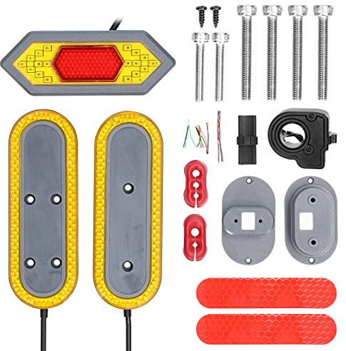 HUIOP Indicatore di direzione a LED Spia di sicurezza per scooter elettrico compatibile con M365/365PRO/PRO2/1S/LITE/MI3,Turn Signal