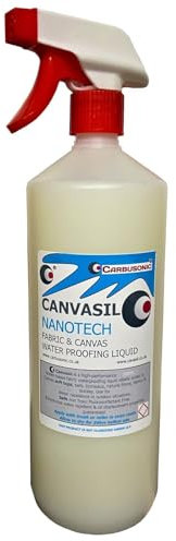 Carbusonic convertible roof waterproofer protector spray, Soft top waterproofing fabric stain repellant Nano hydrophobic. (2 lt)