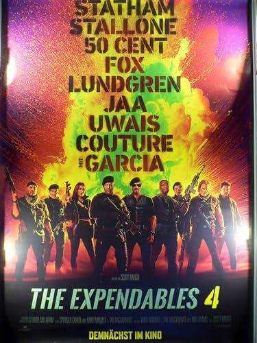 The Expendables 4 - Teaser - Sylvester Stallone - Filmposter 120x80cm gerollt