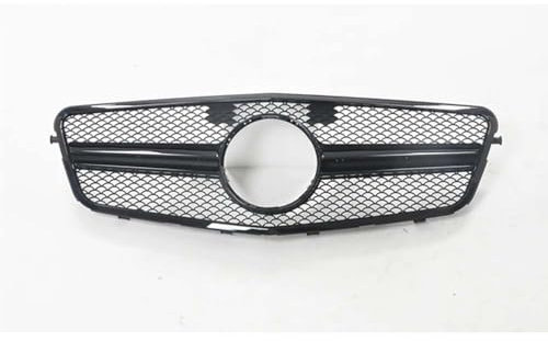 MYMOMS ABS-Frontgrill für Mercedes-Benz W212 E-Klasse 2009–2013 E300 E350 E200 AMG-Stil, Limousine, obere Stoßstangenhaube, Netzgrill,Black