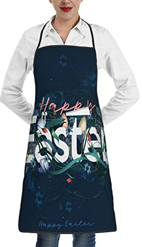 Amkong Happy Easter Aprons For Women, Vintage Gardening Apron Gifts For Gardeners