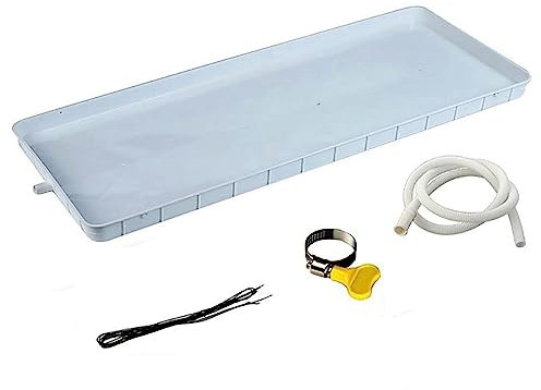 Portable AC Drip Pan, Condensate Drain Pan Plastic Drip Tray, Universal Window Air Conditioner Drain Kit, Perfect for Indoor/Outdoor Split Air Conditioner Heat Pump Systems ( Color : 1-2P , Size : Hos