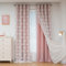 MYSKY HOME Gardinen Kinderzimmer Mädchen Verdunkelungsvorhang 2er Set Vorhänge mit Ösen Weiß Gaze Doppellagige Modern Gardine Wohnzimmer Verdunkelung Vorhang, H 240 x B 132 cm, Rosa