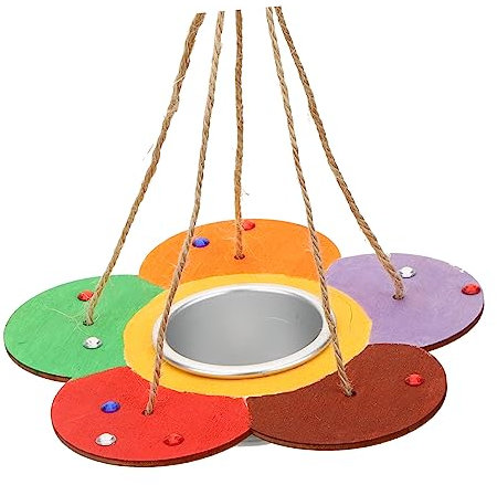 OFFSCH Diy-vogelhäuschen Satz Unbehandeltes Holz Zum Bemalen Hängendes Vogelhaus Für Draußen