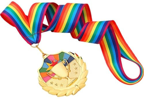 Goldmedaillen Aus Metall Für Kinderwettbewerbe, Siegermedaille Aus Metall Halsbändern, Preise Für Goldmedaillen Der 1. Medaille Für Partysportarten