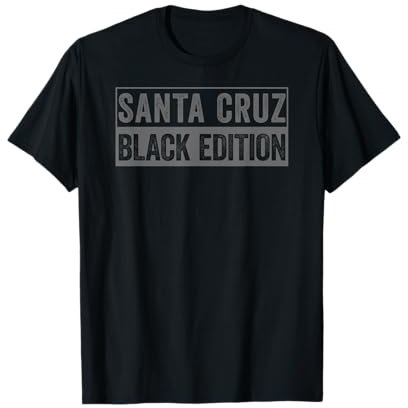 Santa Cruz CA Kalifornien Black Edition Surfer T-Shirt