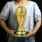 SUSANMAISON Réplique de trophée de la Coupe du monde de football de 4 tailles différentes avec porte-clés pour les fans de sport, décoration de la maison (36 cm)