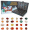 Edelstein Adventskalender 2024, Kristalle Adventskalender 2025 für Kinder Weihnachtskalender 24 Stück Sammlung Gesteine und Mineralien Weihnacht Geschenk für Mädchen Jungen Geologie Enthusiasten