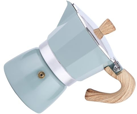 Ciieeo Cafetera Octagonal De Aluminio Capacidad Para Personas Diseño Europeo Verde Para Casa y Oficina