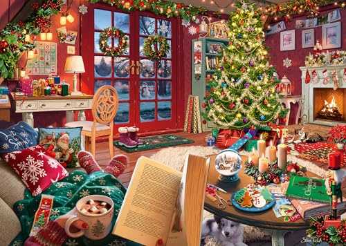Ravensburger Cozy Christmas 500 Teile Großformat Puzzle für Erwachsene