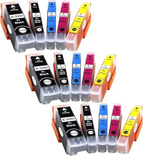 JoyPrinting 33XL Druckerpatronen Kompatibel für Epson 33 XL Patronen für Expression Premium XP-530 XP-630 XP-635 XP-830 XP-540 XP-640 XP-645 XP-900 XP-7100