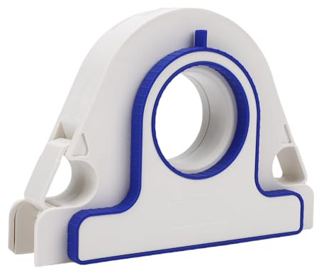 Depisuta Malerbandapplikator, Masking Master Tape Dispenser mit 5 Rollen Weißem Malerband und Schaber, Tragbarer Farbbandapplikator für Zierleisten, Fenster und Türrahmen