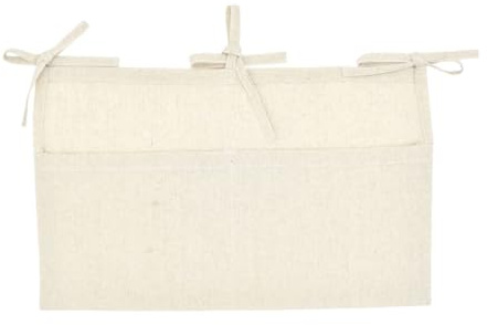 KIXZSAZ Platzsparende hängende Aufbewahrungstasche Baby S Essentials Gut organisierter, leicht zu reinigender Babybett Organizer aus Stoff mit Taschen, Primärfarbe
