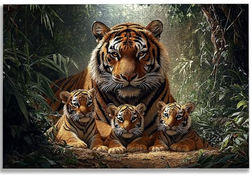 Puzzle 5000 Teile Tiger, Puzzle 5000 Teile Erwachsene, Holzpuzzle Erwachsene mit Exquisiter Verpackungsbox, Klassische Puzzles Tier für Die Ganze Familie, Groß Puzzles für Geschenke, Dekor, -1511