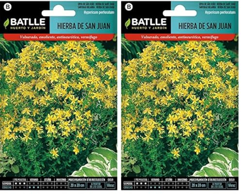 Batlle Kräutersamen - Erba di San Giovanni (semi - 80-100 cm) (Confezione da 2)
