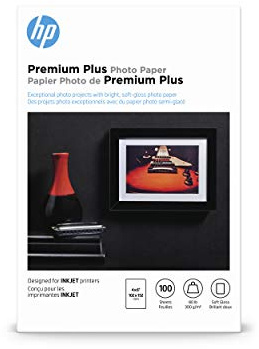 HP Premium Plus Fotopapier, Satin, 10,2 x 15,2 cm, 100 Blatt (CR666A)