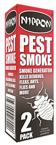 Nippon Vitax Pest Smoke Kills Bedbugs Fleas Flies Ants & More Fumigator 2 Pack