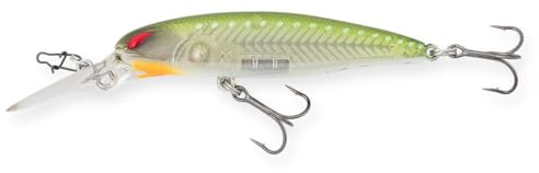 NORIES Laydown Minnow Deep Just Wakasagi BB Clear Water Green - Fischhaken, Einheitsgröße, 1 Stück