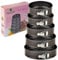 ARIANA HOMEWARE Set of 5 Round Cake Tins Springform with Removable Bottoms and Metal Handles Loose Base Baking Pan Tray Perfect for Cakes and Cheesecake – Sizes 18/20/22/24/26 CM