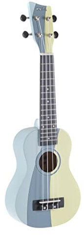 GEWA Sopran Ukulele Manoa W-SO-BL Sopran Tropical Waves mit Gig Bag