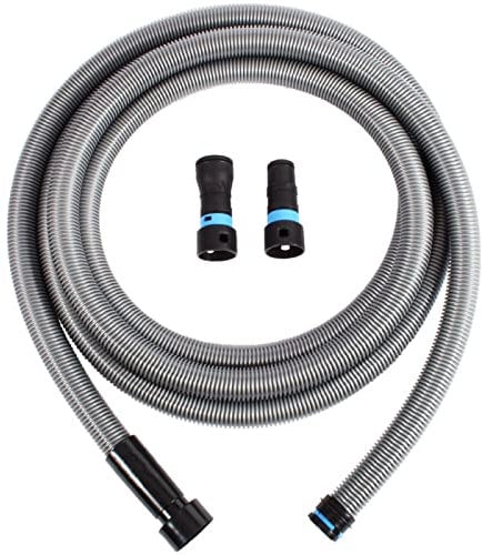 Cen-Tec Systems Quick Click Schlauch für Hausstaubsauger und Ladensauger mit zwei Stück Elektrowerkzeugadapter für Staubabsaugung (5m)