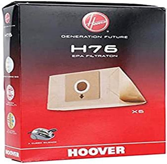 Hoover élimination 35601668 H76 Sacs, Originaux, en Papier, Extra Filtrants, Compatible avec Aspirateur Thunder Space et A Cube Silence, Mixte