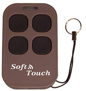 Remotemulti Trasmettitore universale radio per cancello/porta del garage, telecomando universale per 868,3 MHz e 433,92 MHz, colore: marrone