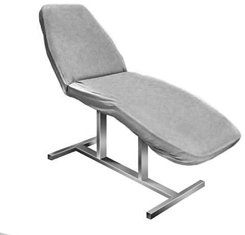 Activeshop Housse en tissu éponge extensible pour chaise longue de massage Gris 60 x 190 cm