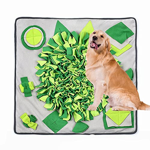Tapis Reniflant pour Chiens,70x70cm Tapis Fouille Chien Améliorer La Sensibilité De L'odorat des Animaux Domestiques,Chien Tapis De Fouille Chat Lavable en Machine Pliable