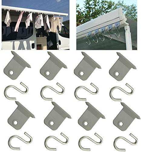 READY Markisenaufhänger für Vordach, S-Haken, für Wohnmobil, Wohnwagen, Wohnmobil (8 Stück)