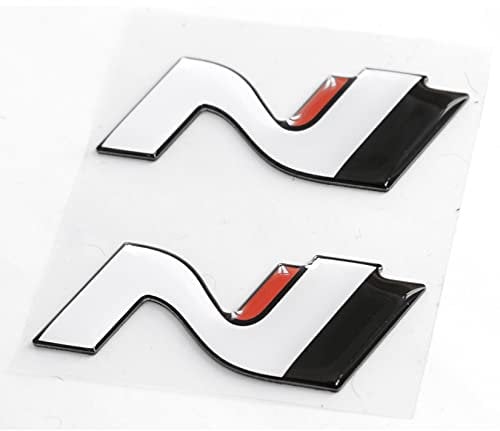 Hyundai 9999Z057169 Schriftzug N-Logo Batch Emblem Aufkleber, 2-teilig